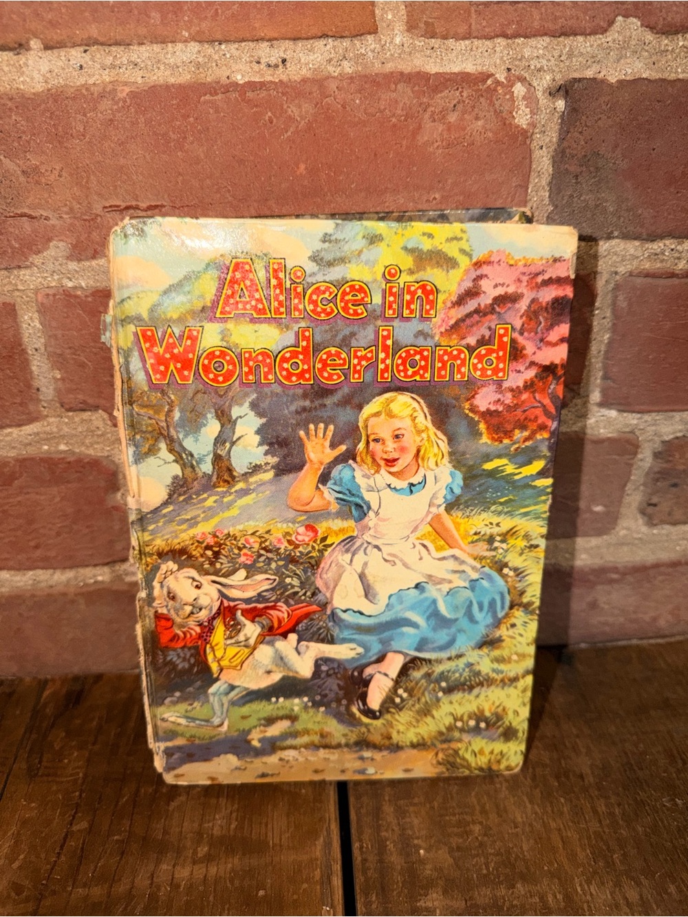 Alice in Wonderland Illustrated Book - Blue, Yellow, Red Cover
